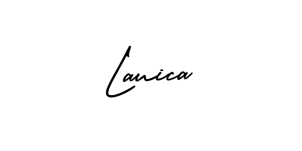 Make a beautiful signature design for name Lauica. With this signature (AmerikaSignatureDemo-Regular) style, you can create a handwritten signature for free. Lauica signature style 3 images and pictures png