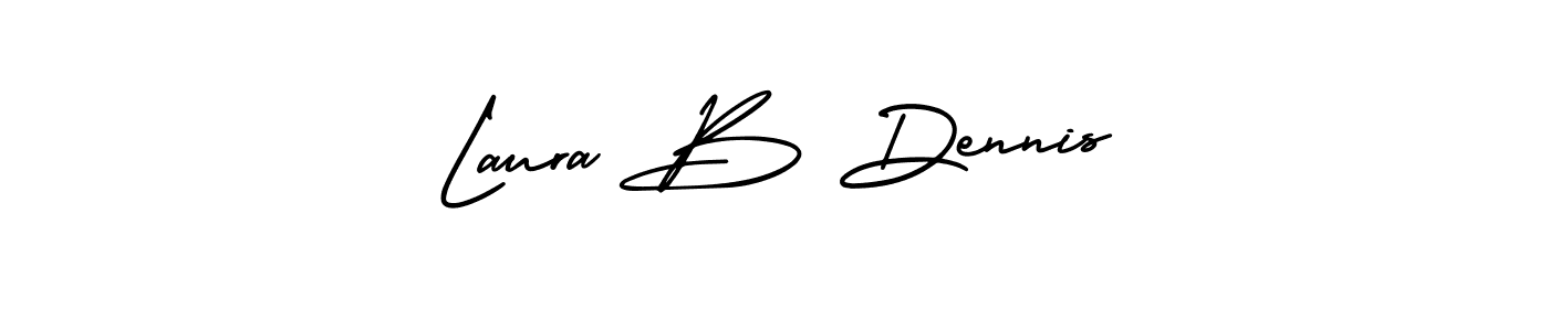 The best way (AmerikaSignatureDemo-Regular) to make a short signature is to pick only two or three words in your name. The name Laura B Dennis include a total of six letters. For converting this name. Laura B Dennis signature style 3 images and pictures png