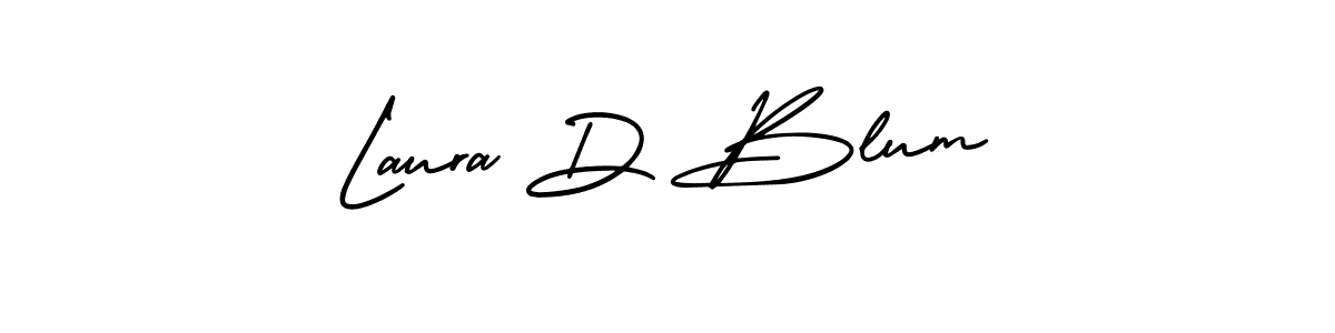 Make a beautiful signature design for name Laura D Blum. With this signature (AmerikaSignatureDemo-Regular) style, you can create a handwritten signature for free. Laura D Blum signature style 3 images and pictures png