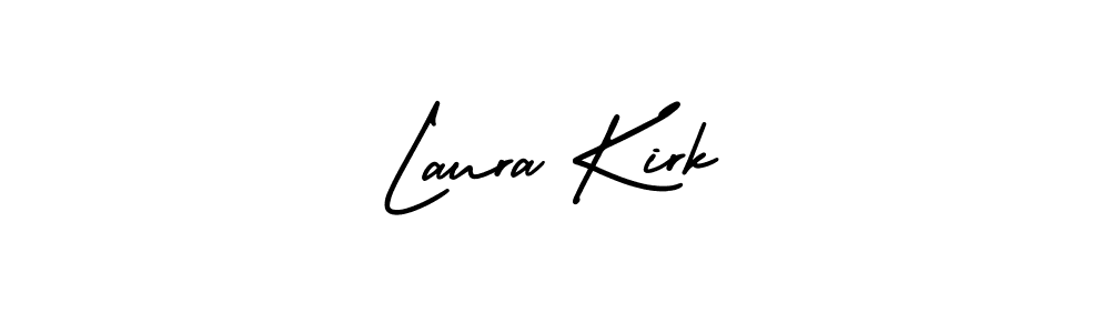 How to make Laura Kirk name signature. Use AmerikaSignatureDemo-Regular style for creating short signs online. This is the latest handwritten sign. Laura Kirk signature style 3 images and pictures png