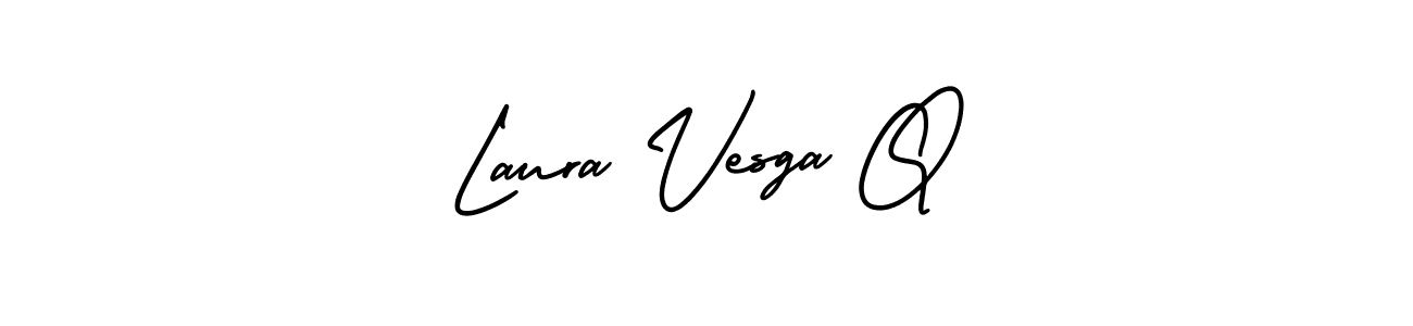 The best way (AmerikaSignatureDemo-Regular) to make a short signature is to pick only two or three words in your name. The name Laura Vesga Q include a total of six letters. For converting this name. Laura Vesga Q signature style 3 images and pictures png