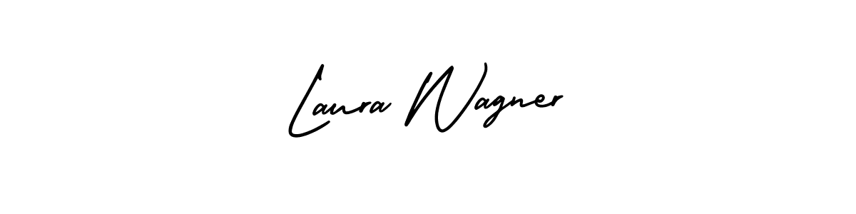 This is the best signature style for the Laura Wagner name. Also you like these signature font (AmerikaSignatureDemo-Regular). Mix name signature. Laura Wagner signature style 3 images and pictures png