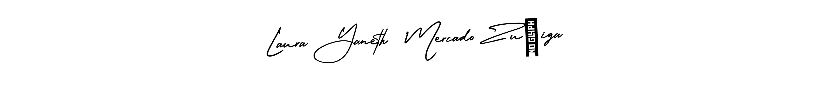 Create a beautiful signature design for name Laura Yaneth  Mercado Zuñiga. With this signature (AmerikaSignatureDemo-Regular) fonts, you can make a handwritten signature for free. Laura Yaneth  Mercado Zuñiga signature style 3 images and pictures png