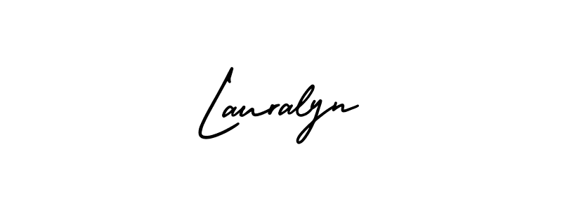 Use a signature maker to create a handwritten signature online. With this signature software, you can design (AmerikaSignatureDemo-Regular) your own signature for name Lauralyn. Lauralyn signature style 3 images and pictures png