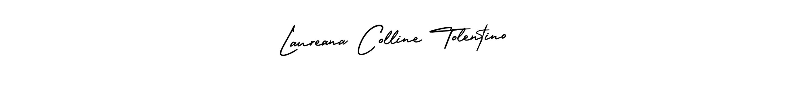 It looks lik you need a new signature style for name Laureana Colline Tolentino. Design unique handwritten (AmerikaSignatureDemo-Regular) signature with our free signature maker in just a few clicks. Laureana Colline Tolentino signature style 3 images and pictures png