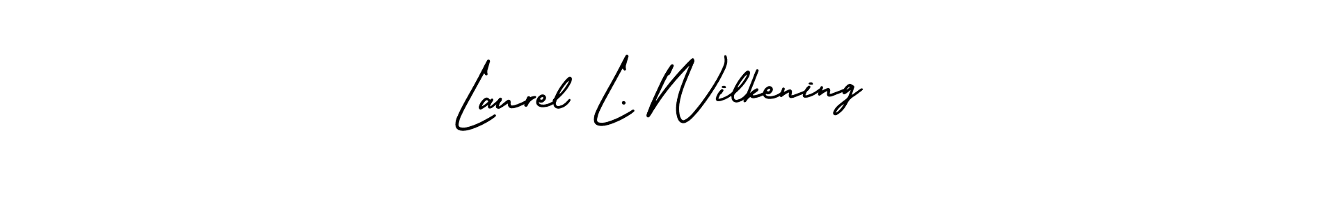 Make a beautiful signature design for name Laurel L. Wilkening. Use this online signature maker to create a handwritten signature for free. Laurel L. Wilkening signature style 3 images and pictures png