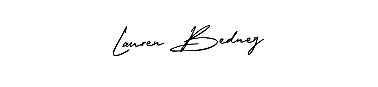 How to make Lauren Bedney name signature. Use AmerikaSignatureDemo-Regular style for creating short signs online. This is the latest handwritten sign. Lauren Bedney signature style 3 images and pictures png