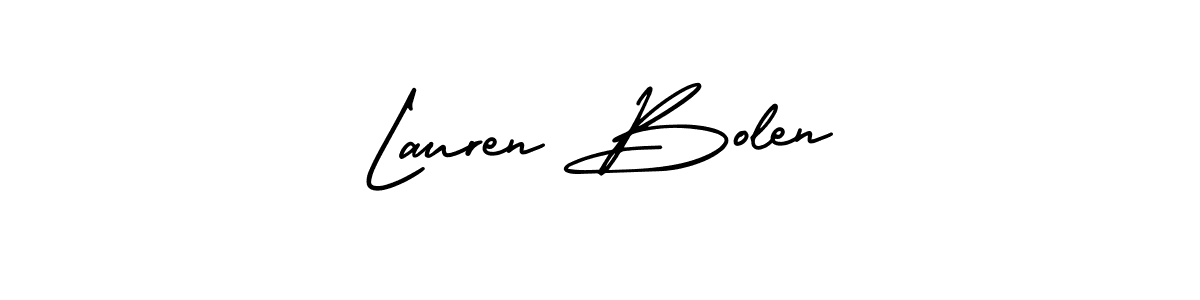 AmerikaSignatureDemo-Regular is a professional signature style that is perfect for those who want to add a touch of class to their signature. It is also a great choice for those who want to make their signature more unique. Get Lauren Bolen name to fancy signature for free. Lauren Bolen signature style 3 images and pictures png