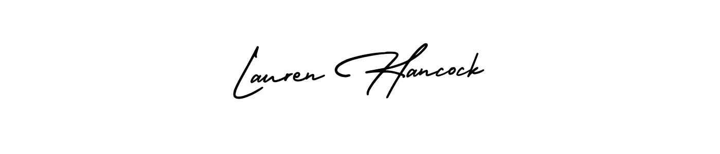Create a beautiful signature design for name Lauren Hancock. With this signature (AmerikaSignatureDemo-Regular) fonts, you can make a handwritten signature for free. Lauren Hancock signature style 3 images and pictures png
