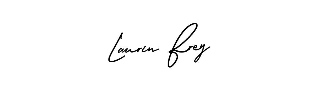 Laurin Frey stylish signature style. Best Handwritten Sign (AmerikaSignatureDemo-Regular) for my name. Handwritten Signature Collection Ideas for my name Laurin Frey. Laurin Frey signature style 3 images and pictures png