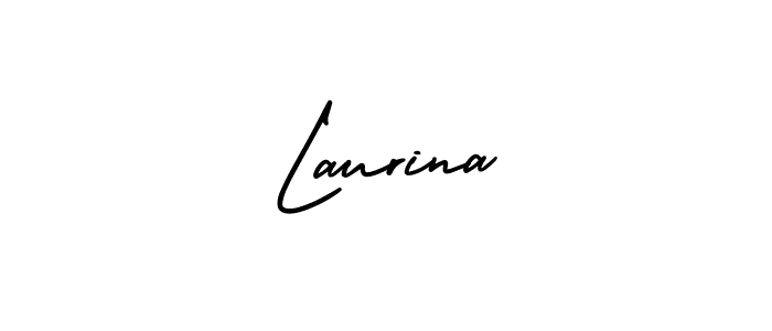 How to make Laurina signature? AmerikaSignatureDemo-Regular is a professional autograph style. Create handwritten signature for Laurina name. Laurina signature style 3 images and pictures png