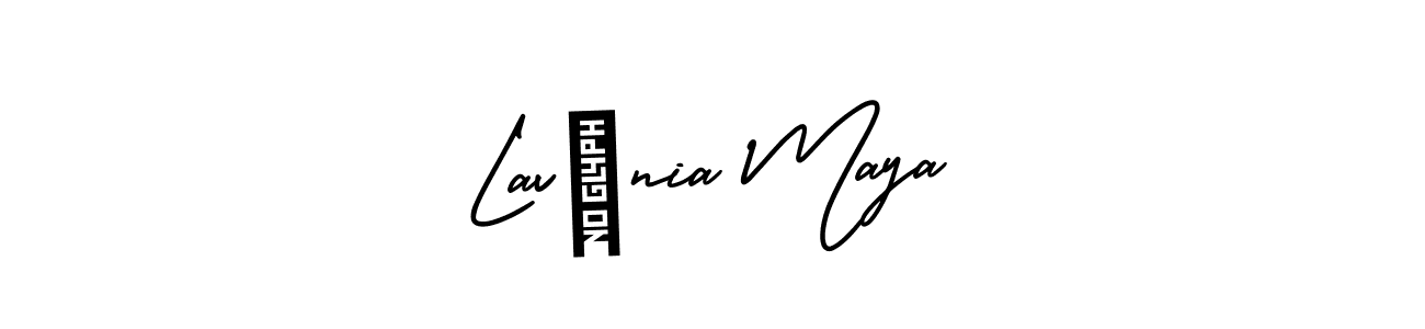 Design your own signature with our free online signature maker. With this signature software, you can create a handwritten (AmerikaSignatureDemo-Regular) signature for name Lavínia Maya. Lavínia Maya signature style 3 images and pictures png