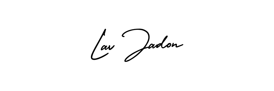 You can use this online signature creator to create a handwritten signature for the name Lav Jadon. This is the best online autograph maker. Lav Jadon signature style 3 images and pictures png