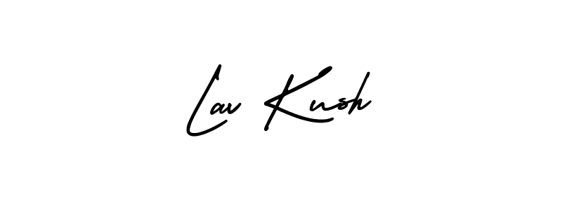 Best and Professional Signature Style for Lav Kush. AmerikaSignatureDemo-Regular Best Signature Style Collection. Lav Kush signature style 3 images and pictures png