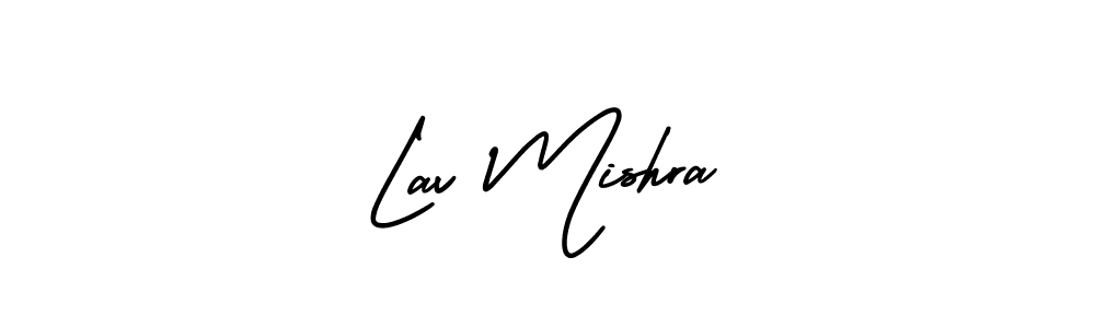 Also You can easily find your signature by using the search form. We will create Lav Mishra name handwritten signature images for you free of cost using AmerikaSignatureDemo-Regular sign style. Lav Mishra signature style 3 images and pictures png