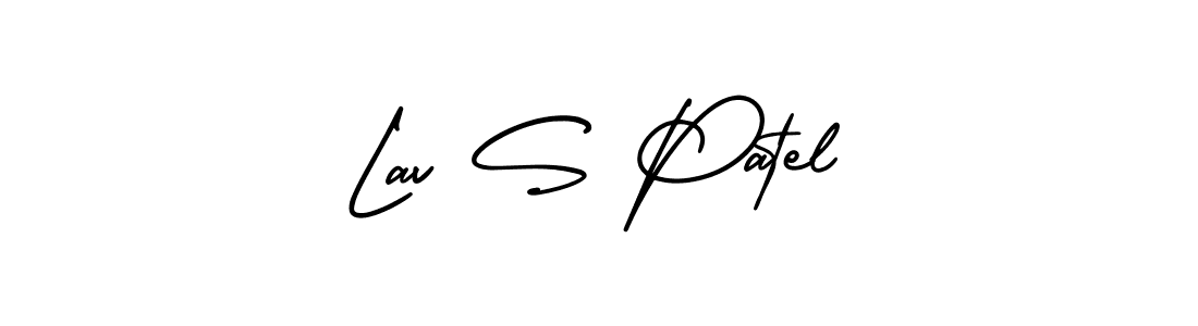 Make a beautiful signature design for name Lav S Patel. With this signature (AmerikaSignatureDemo-Regular) style, you can create a handwritten signature for free. Lav S Patel signature style 3 images and pictures png