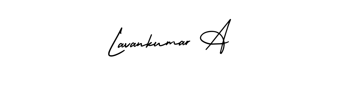 Make a beautiful signature design for name Lavankumar A. With this signature (AmerikaSignatureDemo-Regular) style, you can create a handwritten signature for free. Lavankumar A signature style 3 images and pictures png