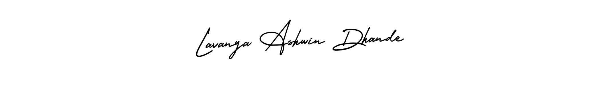 if you are searching for the best signature style for your name Lavanya Ashwin Dhande. so please give up your signature search. here we have designed multiple signature styles  using AmerikaSignatureDemo-Regular. Lavanya Ashwin Dhande signature style 3 images and pictures png