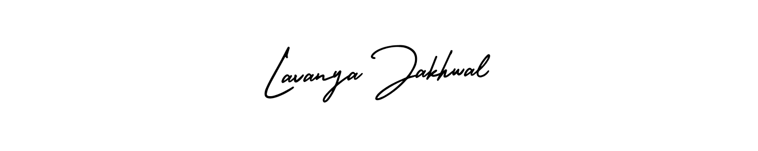 Make a beautiful signature design for name Lavanya Jakhwal. With this signature (AmerikaSignatureDemo-Regular) style, you can create a handwritten signature for free. Lavanya Jakhwal signature style 3 images and pictures png