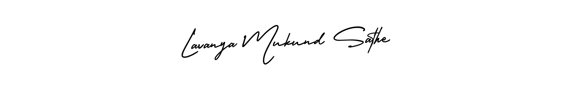 Also we have Lavanya Mukund Sathe name is the best signature style. Create professional handwritten signature collection using AmerikaSignatureDemo-Regular autograph style. Lavanya Mukund Sathe signature style 3 images and pictures png