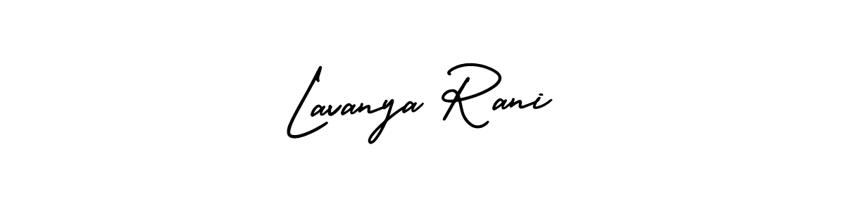 This is the best signature style for the Lavanya Rani name. Also you like these signature font (AmerikaSignatureDemo-Regular). Mix name signature. Lavanya Rani signature style 3 images and pictures png