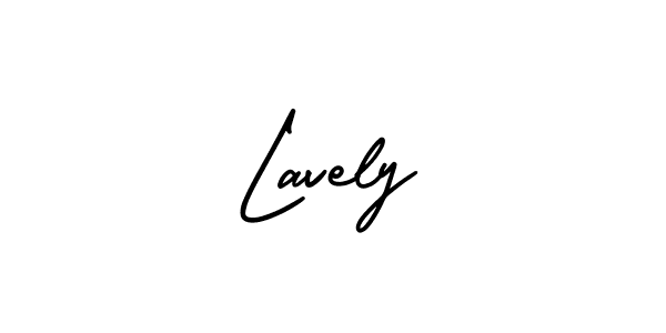 Use a signature maker to create a handwritten signature online. With this signature software, you can design (AmerikaSignatureDemo-Regular) your own signature for name Lavely. Lavely signature style 3 images and pictures png
