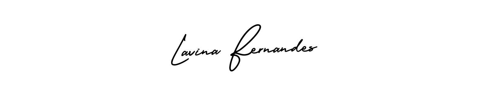 Design your own signature with our free online signature maker. With this signature software, you can create a handwritten (AmerikaSignatureDemo-Regular) signature for name Lavina Fernandes. Lavina Fernandes signature style 3 images and pictures png