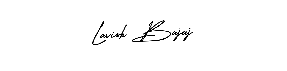 How to Draw Lavish Bajaj signature style? AmerikaSignatureDemo-Regular is a latest design signature styles for name Lavish Bajaj. Lavish Bajaj signature style 3 images and pictures png