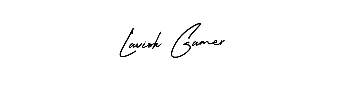 Make a beautiful signature design for name Lavish Gamer. With this signature (AmerikaSignatureDemo-Regular) style, you can create a handwritten signature for free. Lavish Gamer signature style 3 images and pictures png