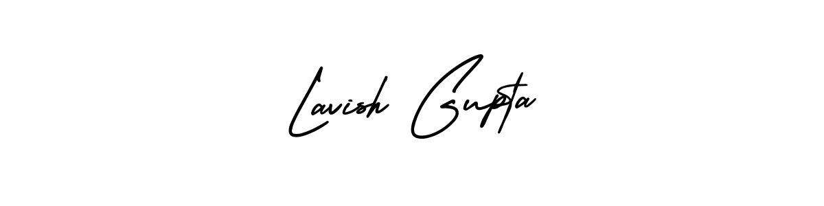 Design your own signature with our free online signature maker. With this signature software, you can create a handwritten (AmerikaSignatureDemo-Regular) signature for name Lavish Gupta. Lavish Gupta signature style 3 images and pictures png