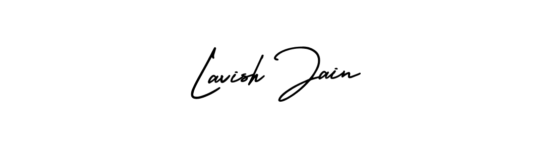 AmerikaSignatureDemo-Regular is a professional signature style that is perfect for those who want to add a touch of class to their signature. It is also a great choice for those who want to make their signature more unique. Get Lavish Jain name to fancy signature for free. Lavish Jain signature style 3 images and pictures png