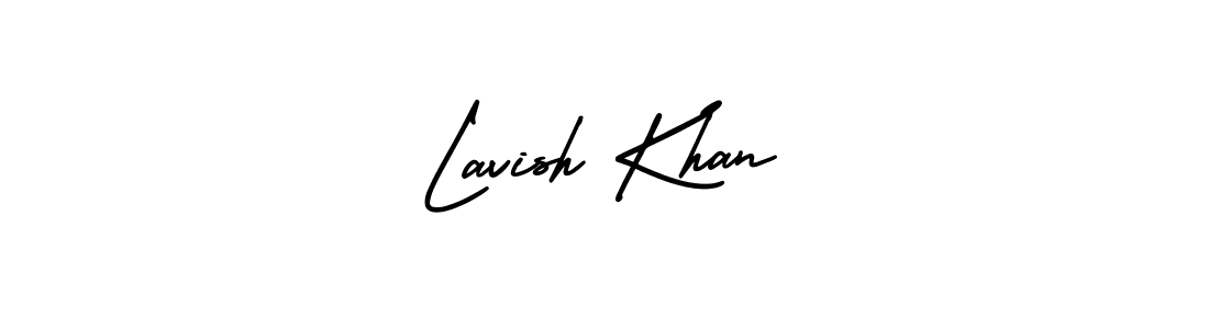 Create a beautiful signature design for name Lavish Khan. With this signature (AmerikaSignatureDemo-Regular) fonts, you can make a handwritten signature for free. Lavish Khan signature style 3 images and pictures png