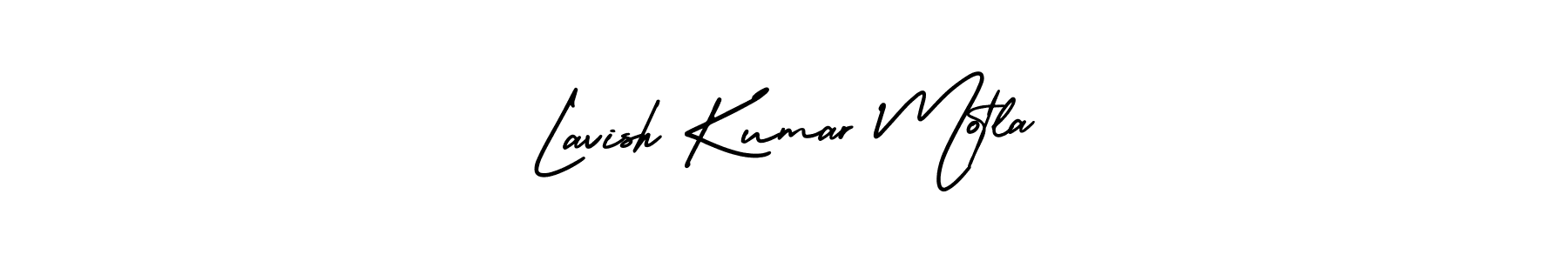 Create a beautiful signature design for name Lavish Kumar Motla. With this signature (AmerikaSignatureDemo-Regular) fonts, you can make a handwritten signature for free. Lavish Kumar Motla signature style 3 images and pictures png