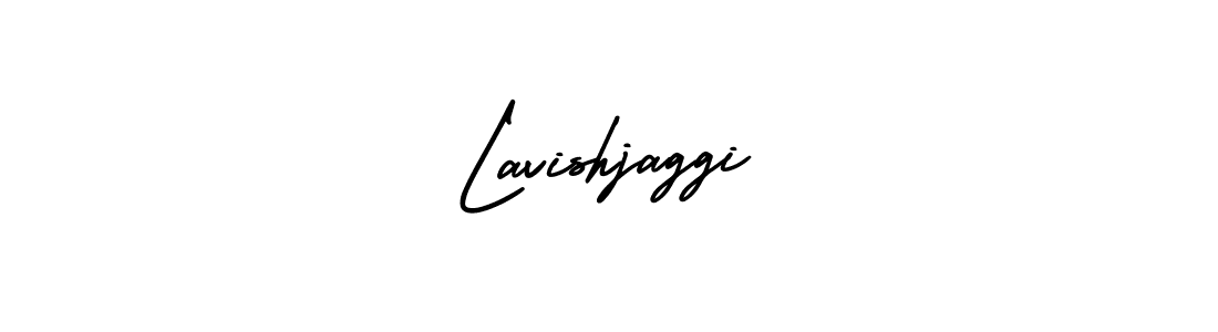 How to make Lavishjaggi name signature. Use AmerikaSignatureDemo-Regular style for creating short signs online. This is the latest handwritten sign. Lavishjaggi signature style 3 images and pictures png