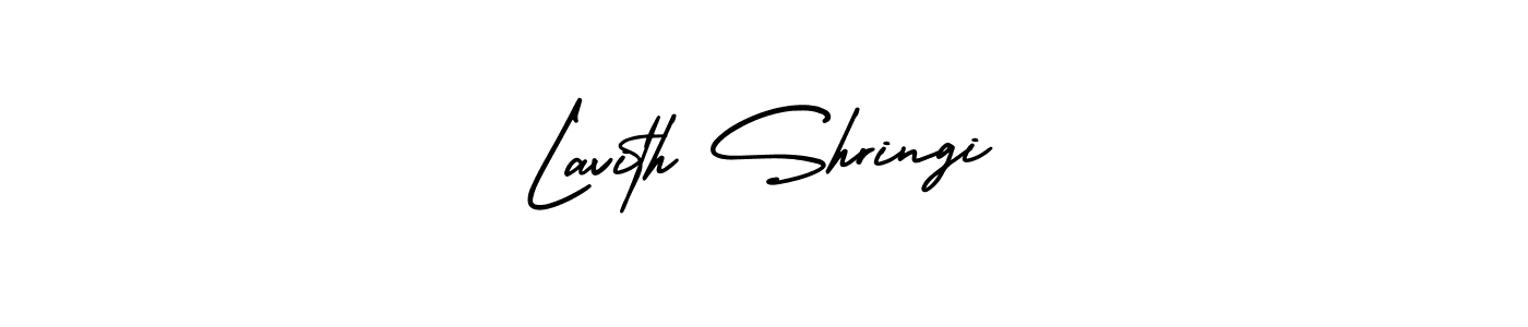 How to Draw Lavith Shringi signature style? AmerikaSignatureDemo-Regular is a latest design signature styles for name Lavith Shringi. Lavith Shringi signature style 3 images and pictures png