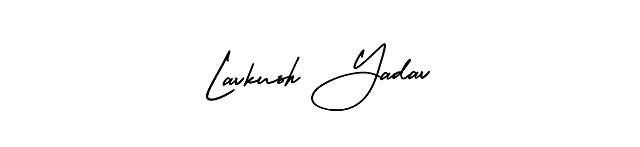 How to make Lavkush Yadav name signature. Use AmerikaSignatureDemo-Regular style for creating short signs online. This is the latest handwritten sign. Lavkush Yadav signature style 3 images and pictures png