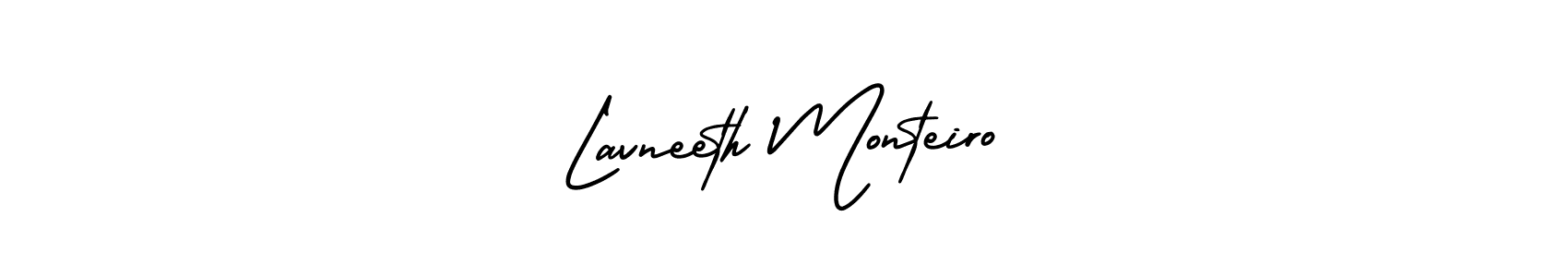 How to make Lavneeth Monteiro signature? AmerikaSignatureDemo-Regular is a professional autograph style. Create handwritten signature for Lavneeth Monteiro name. Lavneeth Monteiro signature style 3 images and pictures png