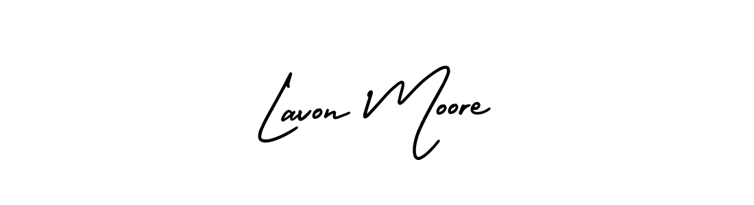 Make a beautiful signature design for name Lavon Moore. With this signature (AmerikaSignatureDemo-Regular) style, you can create a handwritten signature for free. Lavon Moore signature style 3 images and pictures png