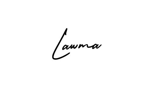 The best way (AmerikaSignatureDemo-Regular) to make a short signature is to pick only two or three words in your name. The name Lawma include a total of six letters. For converting this name. Lawma signature style 3 images and pictures png