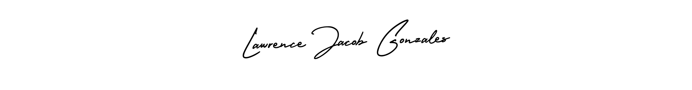 if you are searching for the best signature style for your name Lawrence Jacob Gonzales. so please give up your signature search. here we have designed multiple signature styles  using AmerikaSignatureDemo-Regular. Lawrence Jacob Gonzales signature style 3 images and pictures png
