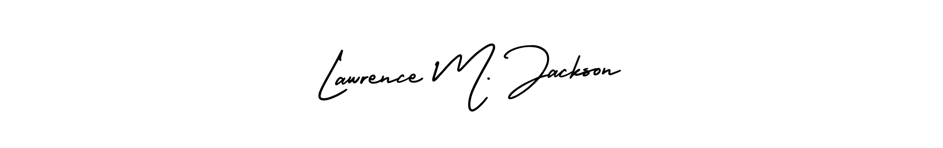 Make a beautiful signature design for name Lawrence M. Jackson. With this signature (AmerikaSignatureDemo-Regular) style, you can create a handwritten signature for free. Lawrence M. Jackson signature style 3 images and pictures png