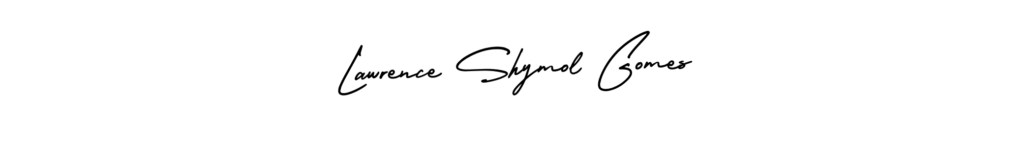 Create a beautiful signature design for name Lawrence Shymol Gomes. With this signature (AmerikaSignatureDemo-Regular) fonts, you can make a handwritten signature for free. Lawrence Shymol Gomes signature style 3 images and pictures png