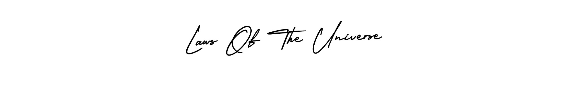 Use a signature maker to create a handwritten signature online. With this signature software, you can design (AmerikaSignatureDemo-Regular) your own signature for name Laws Of The Universe. Laws Of The Universe signature style 3 images and pictures png