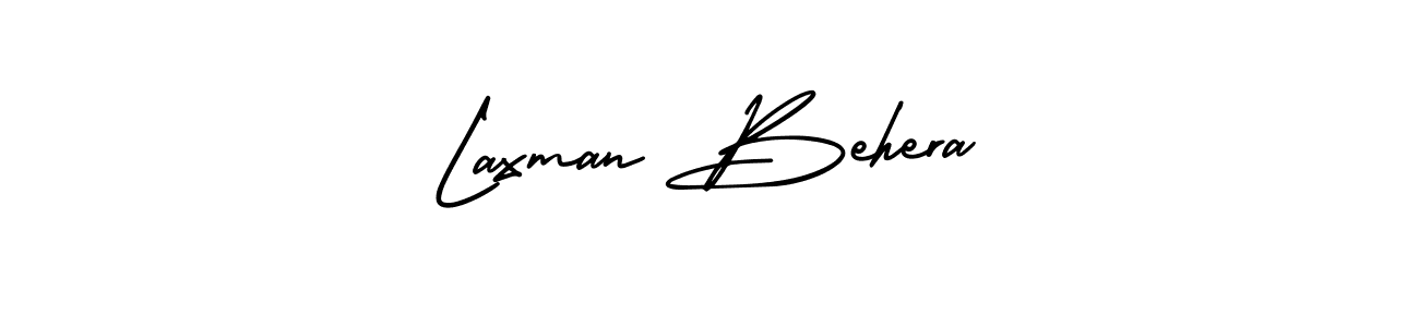 Use a signature maker to create a handwritten signature online. With this signature software, you can design (AmerikaSignatureDemo-Regular) your own signature for name Laxman Behera. Laxman Behera signature style 3 images and pictures png