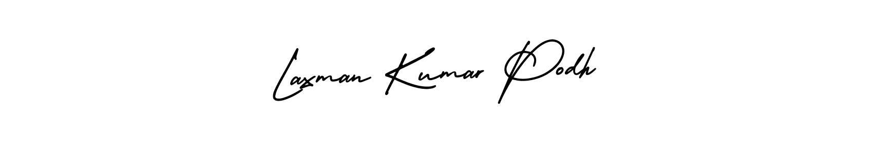 Make a beautiful signature design for name Laxman Kumar Podh. With this signature (AmerikaSignatureDemo-Regular) style, you can create a handwritten signature for free. Laxman Kumar Podh signature style 3 images and pictures png