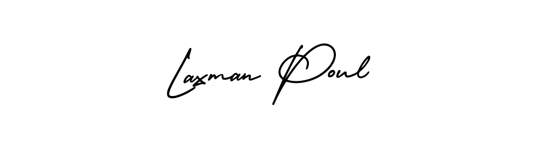 Best and Professional Signature Style for Laxman Poul. AmerikaSignatureDemo-Regular Best Signature Style Collection. Laxman Poul signature style 3 images and pictures png