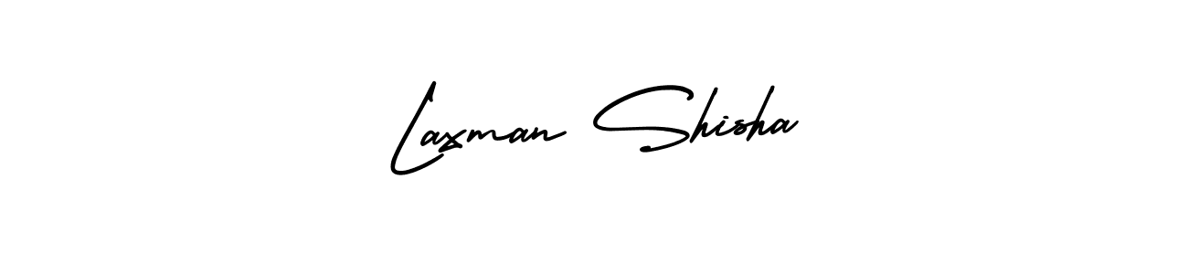 Design your own signature with our free online signature maker. With this signature software, you can create a handwritten (AmerikaSignatureDemo-Regular) signature for name Laxman Shisha. Laxman Shisha signature style 3 images and pictures png