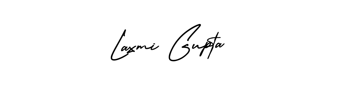 The best way (AmerikaSignatureDemo-Regular) to make a short signature is to pick only two or three words in your name. The name Laxmi Gupta include a total of six letters. For converting this name. Laxmi Gupta signature style 3 images and pictures png