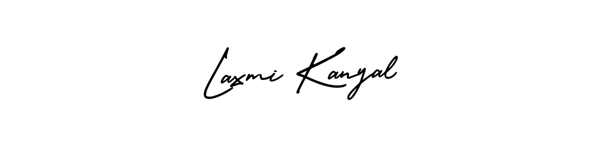 How to make Laxmi Kanyal signature? AmerikaSignatureDemo-Regular is a professional autograph style. Create handwritten signature for Laxmi Kanyal name. Laxmi Kanyal signature style 3 images and pictures png