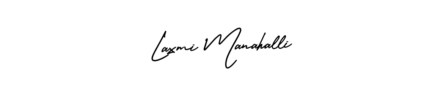 Also we have Laxmi Manahalli name is the best signature style. Create professional handwritten signature collection using AmerikaSignatureDemo-Regular autograph style. Laxmi Manahalli signature style 3 images and pictures png